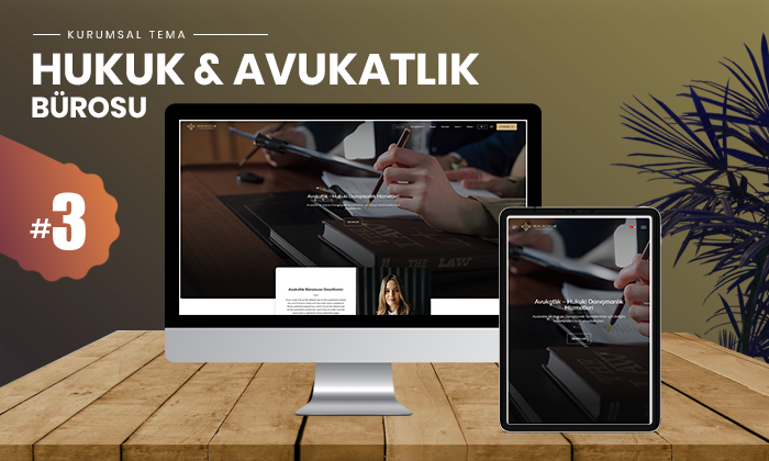  Hukuk & Avukatlık Bürosu Teması #3 