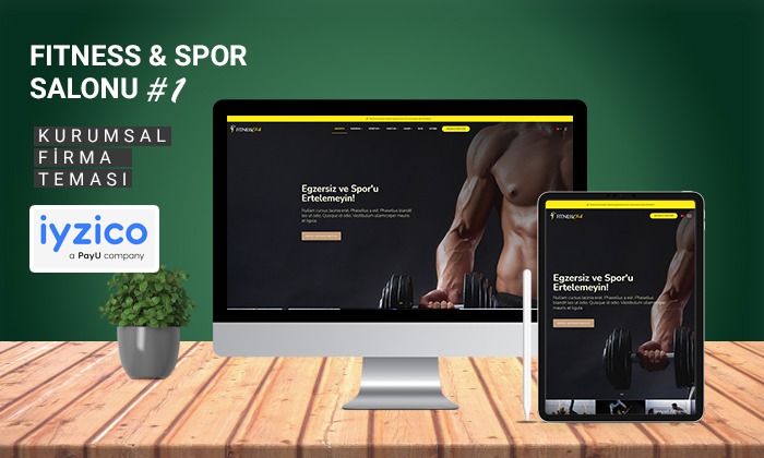 
 Fitness & Spor Salonu Kurumsal Tema #1 
