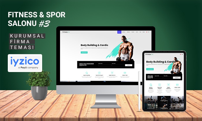
 Fitness & Spor Salonu Kurumsal Tema #3 
