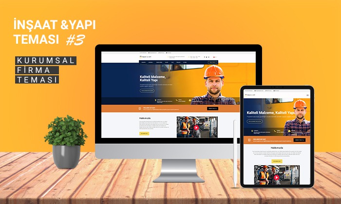 
 İnşaat ve Yapı Kurumsal Teması #3 
