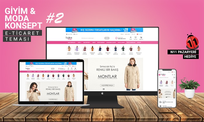 
 Giyim & Moda E-Ticaret Konsepti #2 
