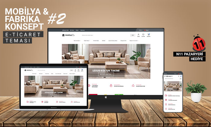 
 Mobilya Satış E-Ticaret Konsepti #2 
