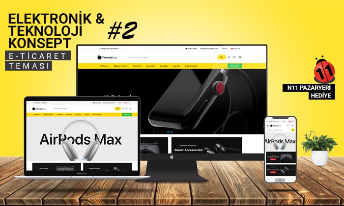 
 Teknoloji & Elektronik Satış E-Ticaret Konsepti #2 
