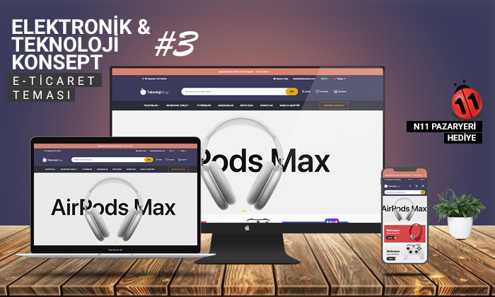 
 Teknoloji & Elektronik Satış E-Ticaret Konsepti #3 
