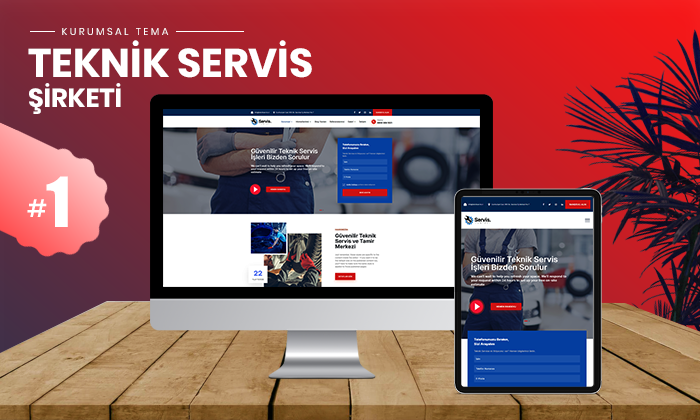 
 Teknik Servis Kurumsal Teması #1 
