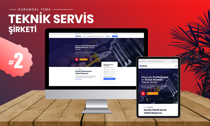 
 Teknik Servis Kurumsal Teması #2 
