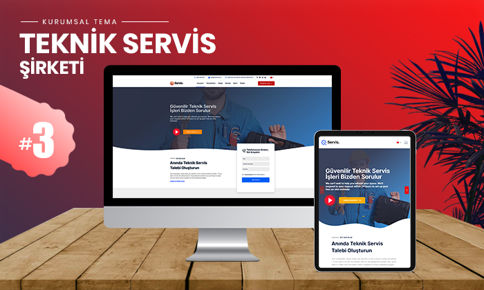 
 Teknik Servis Kurumsal Teması #3 
