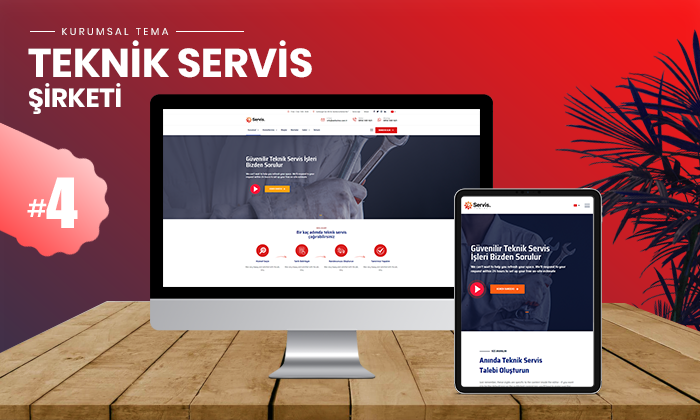 
 Teknik Servis Kurumsal Teması #4 
