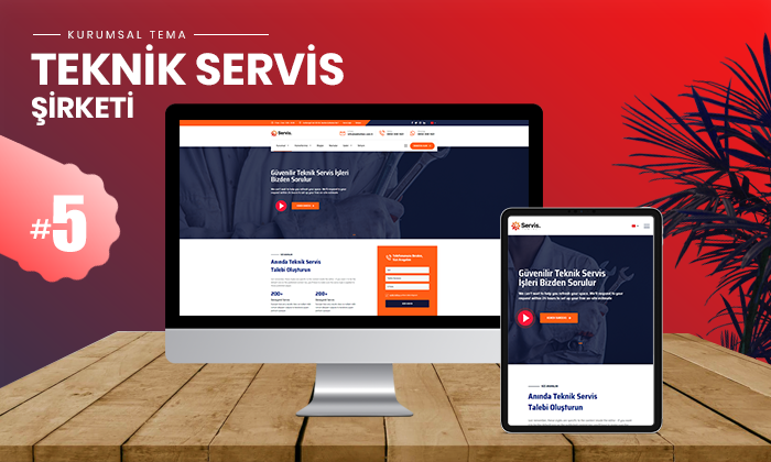 
 Teknik Servis Kurumsal Teması #5 
