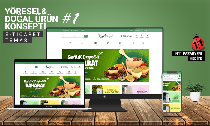 
 Yöresel & Doğal Ürün E-Ticaret Konsepti #1 
