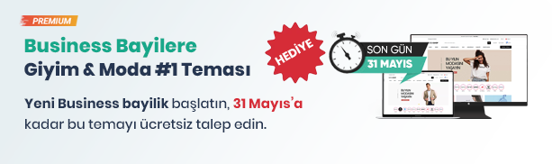 Business Bayilik Hediye Avantajı: <br>Giyim & Moda E-Ticaret Konsepti #1