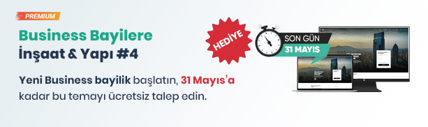 Business Bayilik Hediye Avantajı: <br>İnşaat & Yapı Kurumsal #4