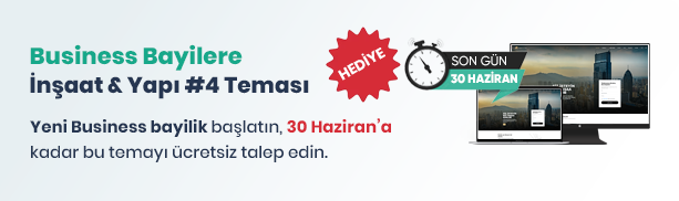 Business Bayilik Hediye Avantajı: <br>İnşaat & Yapı Kurumsal #4